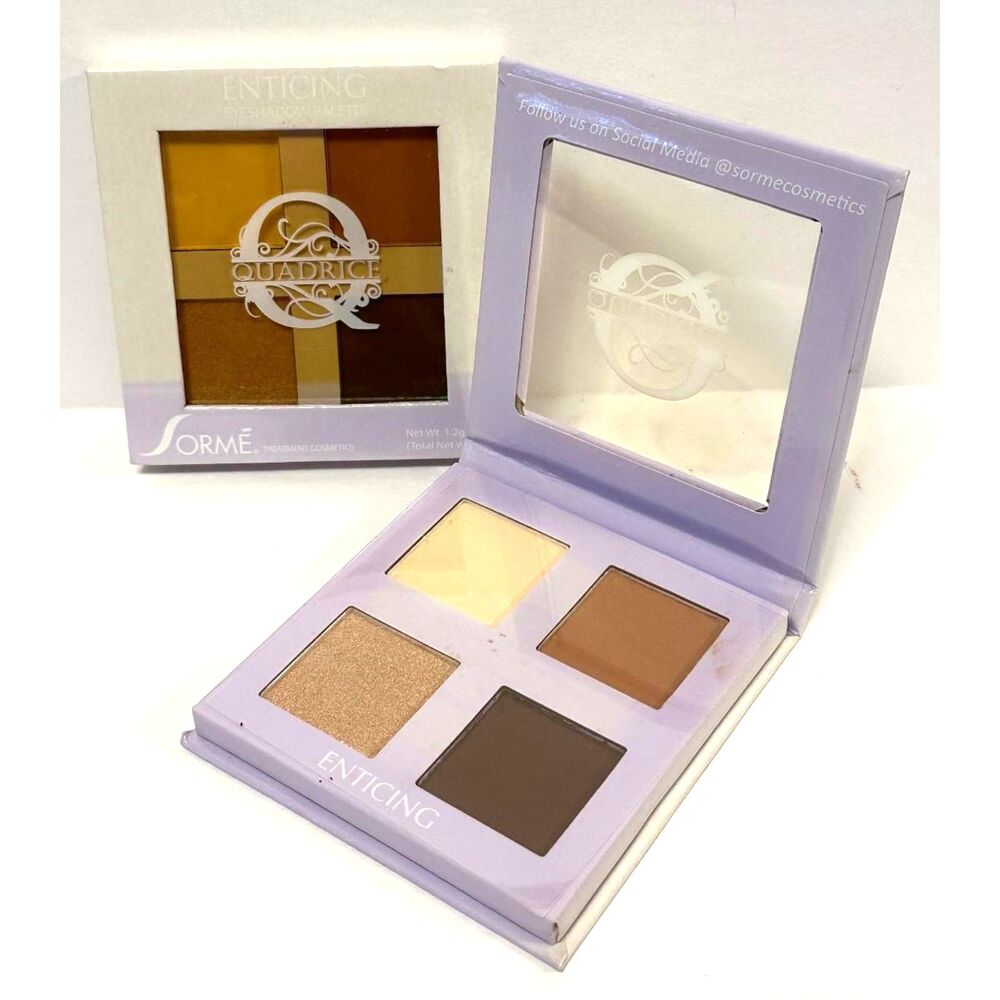 2X Sorme Quadrice Eyeshadow Palette Enticing New